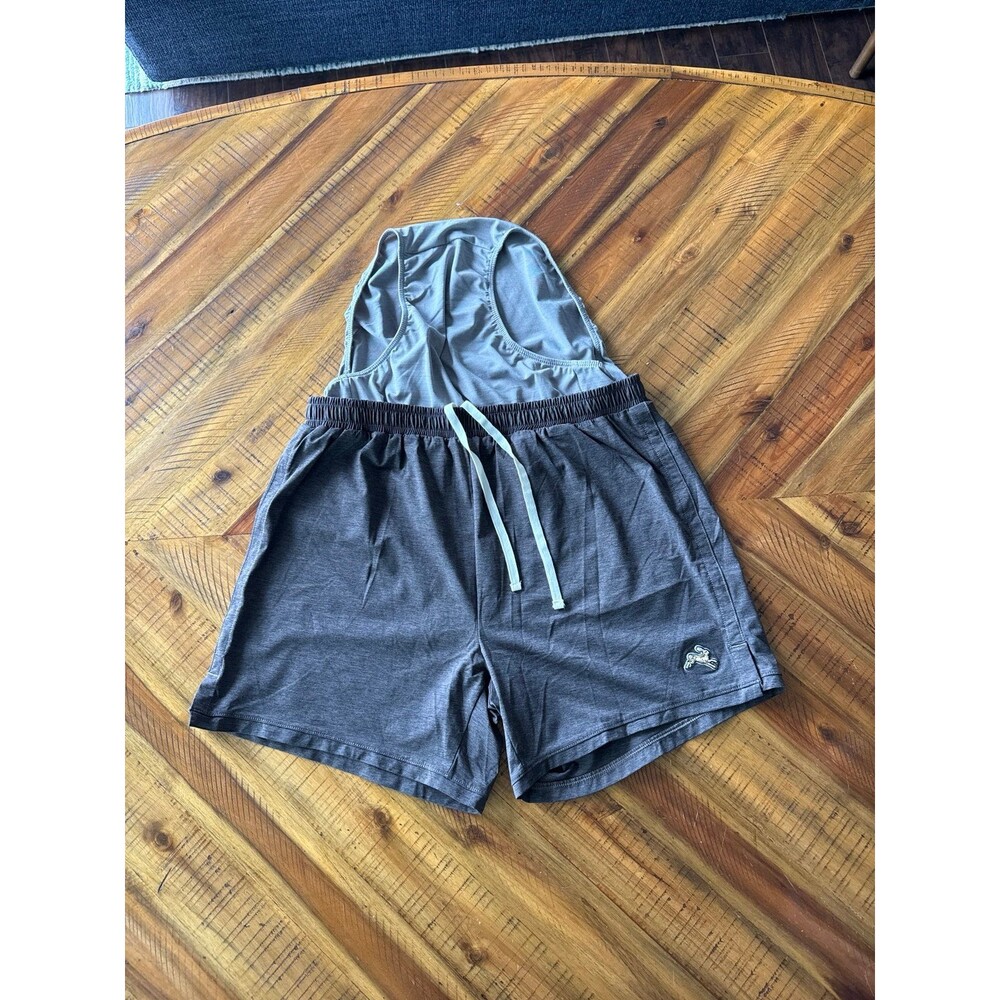Tracksmith Session Shorts Men’s Small 5 Inch Brown Gray Heather Lined - Picture 9 of 9
